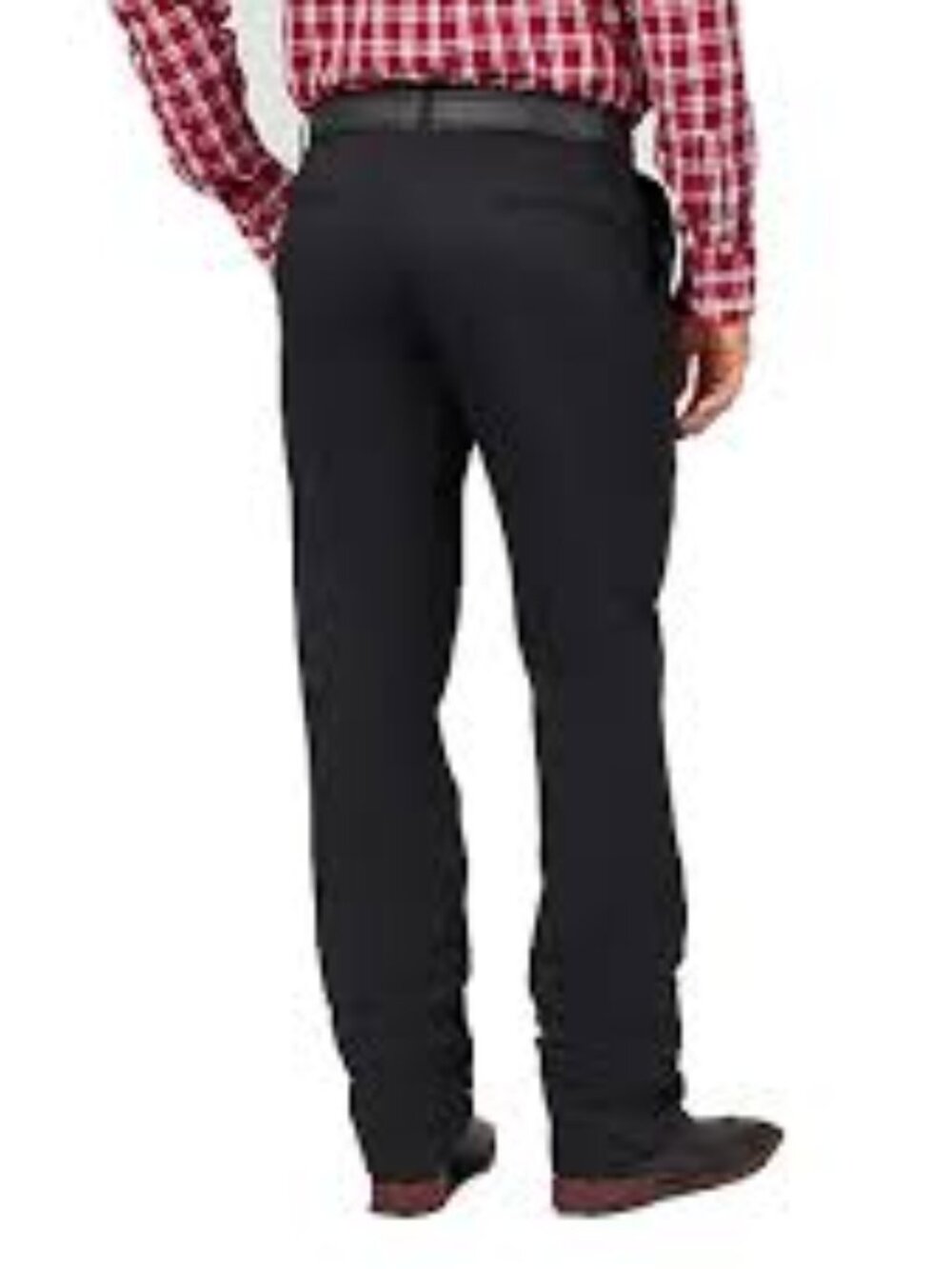 Wrangler Timber Creek Pleated Ultimate Khaki Pants With Stain Blocker in Black N